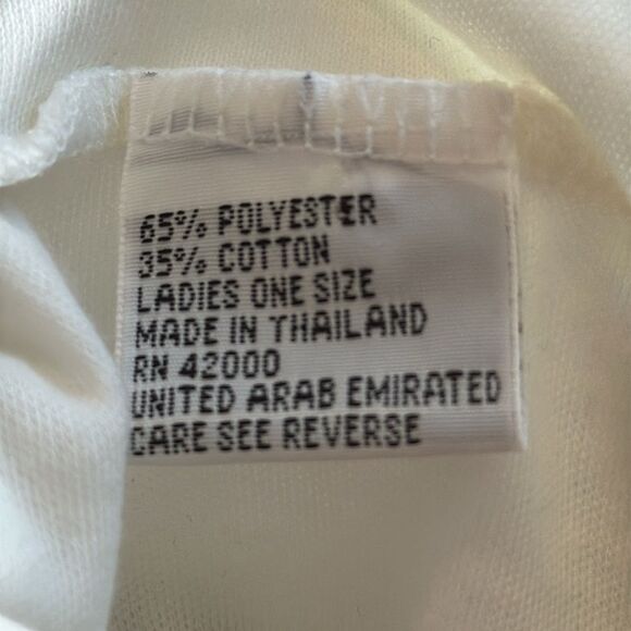 Vintage Transform KM white polyester/cotton mock turtleneck dickie - Picture 4 of 5